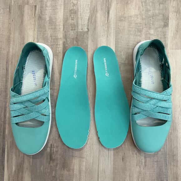 Merrell Women’s Atlantis‎ Slip on Performance Shoes Size 6 Aqua Blue - Picture 4 of 9